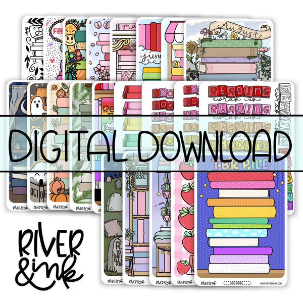 *DIGITAL* 2025 Full Book Journaling Bundle| Hand Drawn Planner Stickers