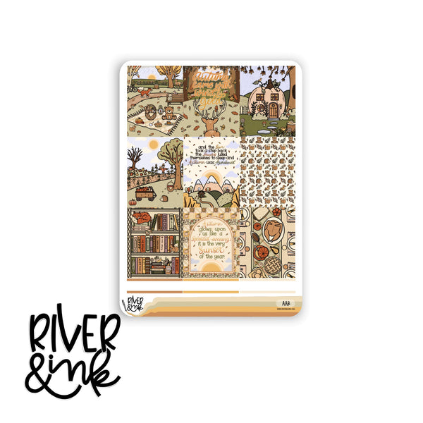 Autumn Awakens | Vertical Stickers Kit Planner Stickers
