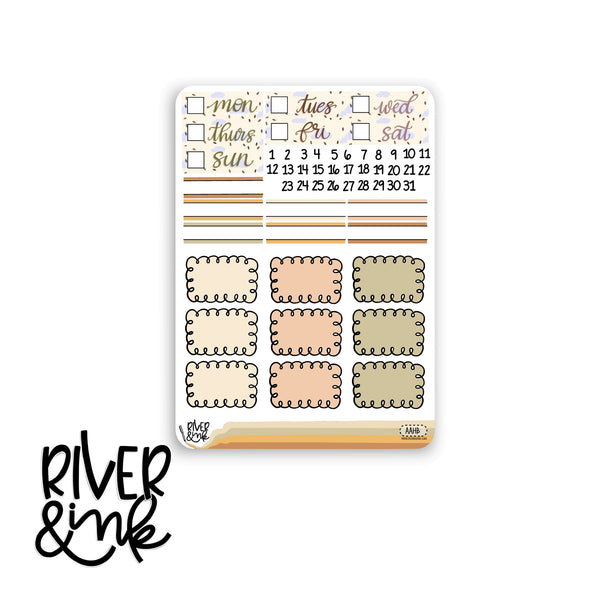 Autumn Awakens | Vertical Stickers Kit Planner Stickers