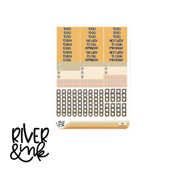 Autumn Awakens | Vertical Stickers Kit Planner Stickers