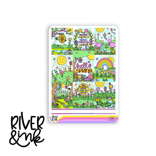 The Birds and The Bees | Vertical Stickers Kit Planner Stickers