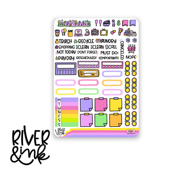 The Birds and The Bees | Hobonichi Cousin Planner Stickers Kit