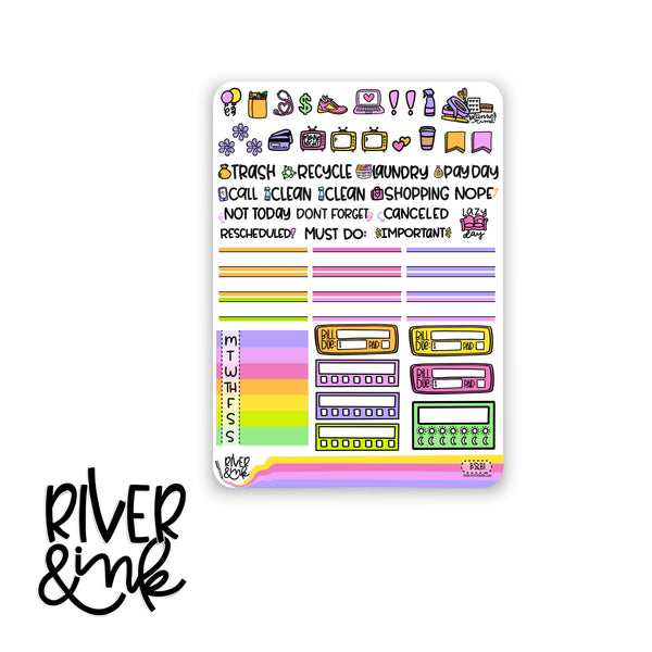 The Birds and The Bees | Vertical Stickers Kit Planner Stickers
