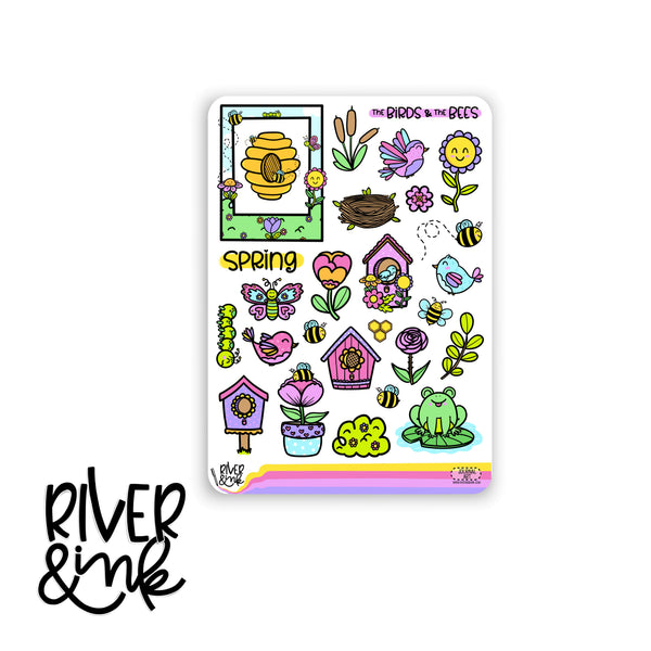The Birds and The Bees | Journaling Stickers Kit