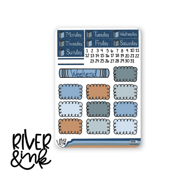 Book Nook | Vertical Stickers Kit Planner Stickers