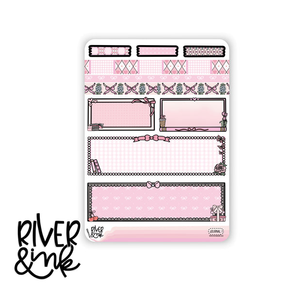 Books & Bows | Journaling Stickers Kit