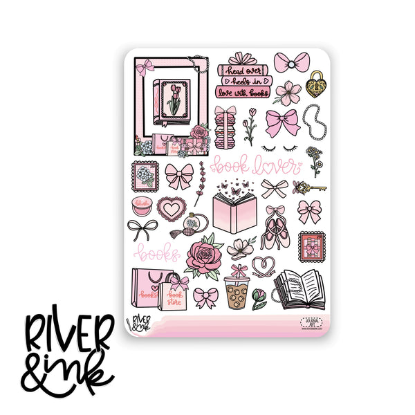 Books & Bows | Journaling Stickers Kit