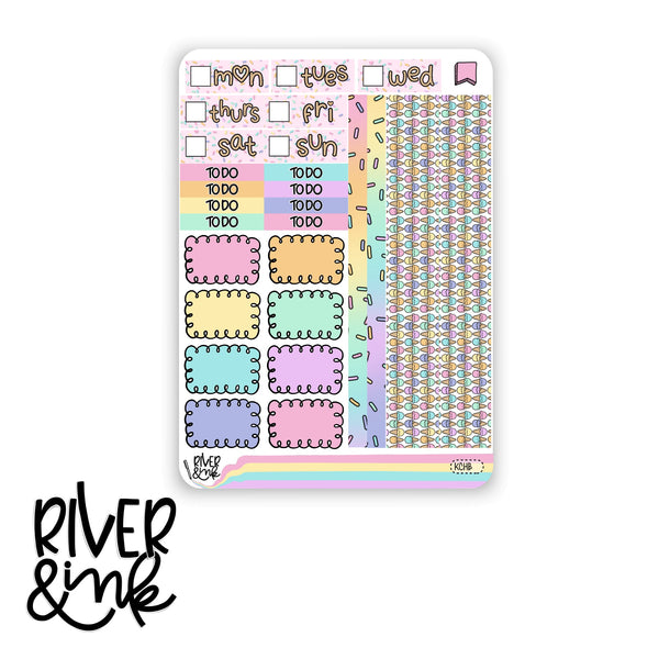 Keep Cool Ice Cream | Hobonichi Cousin Planner Stickers Kit