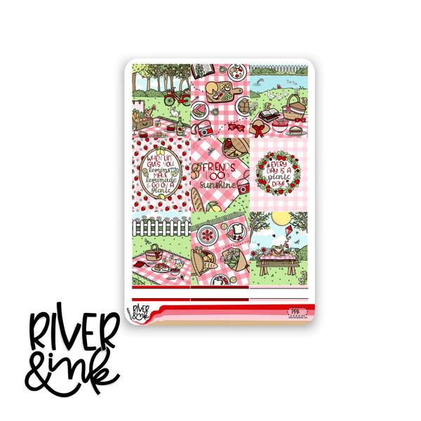 Picnic in the Park | Vertical Stickers Kit Planner Stickers