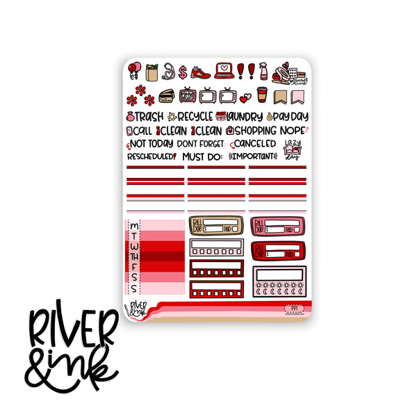 Picnic in the Park | Vertical Stickers Kit Planner Stickers