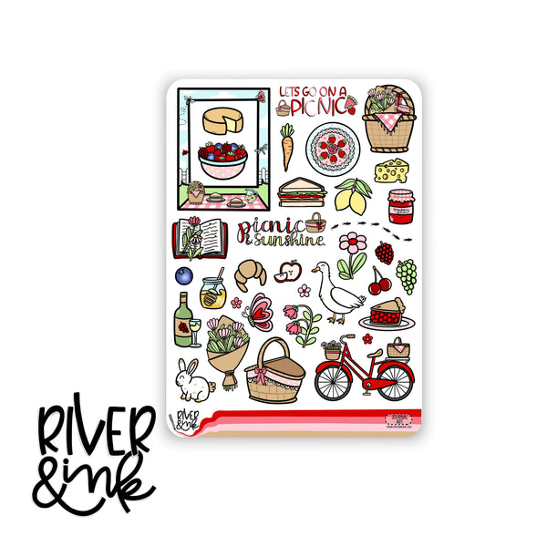 Picnic in the Park | Journaling Stickers Kit