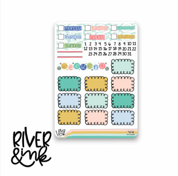 Frost & Flurries | Vertical Stickers Kit Planner Stickers