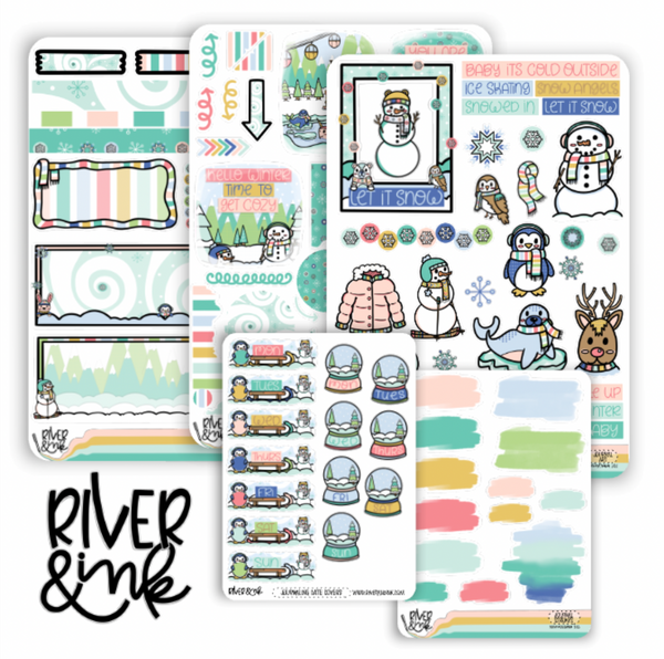 Frost & Flurries| Journaling Stickers Kit