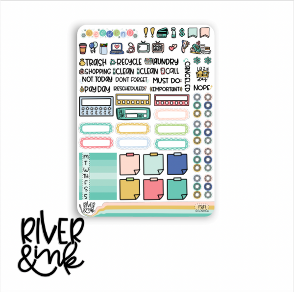 Frost & Flurries | Hobonichi Cousin Planner Stickers Kit
