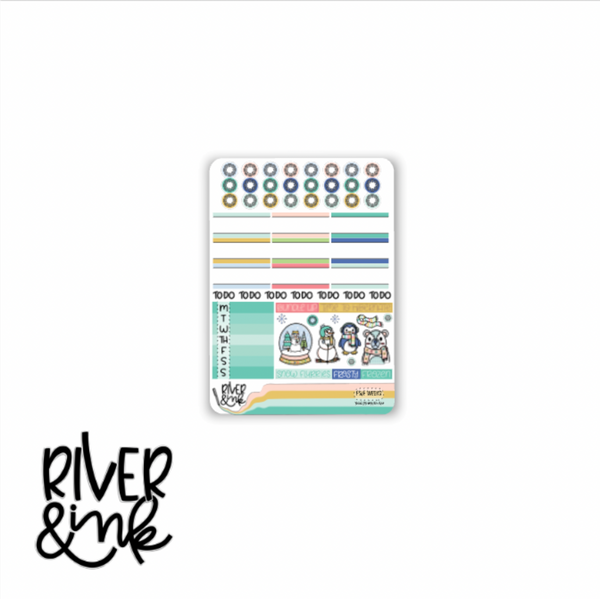 Frost & Flurries| Hobonichi Weeks Sticker Kit Planner Stickers