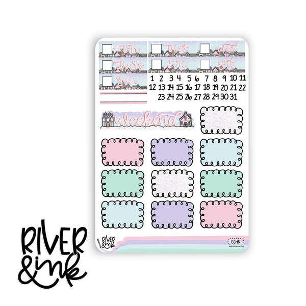 Christmas Cheer | Vertical Stickers Kit Planner Stickers