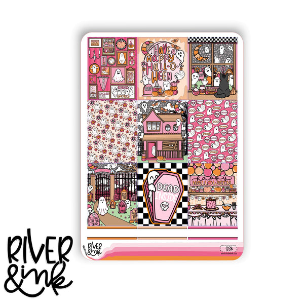 Ghoul Squad Halloween | Vertical Stickers Kit Planner Stickers