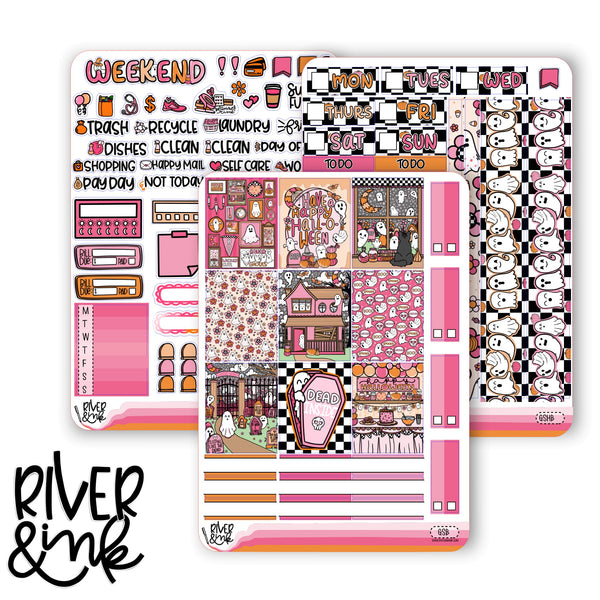 Ghoul Squad Halloween | Hobonichi Cousin Planner Stickers Kit