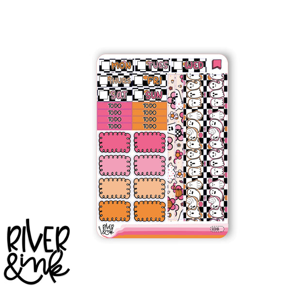 Ghoul Squad Halloween | Hobonichi Cousin Planner Stickers Kit