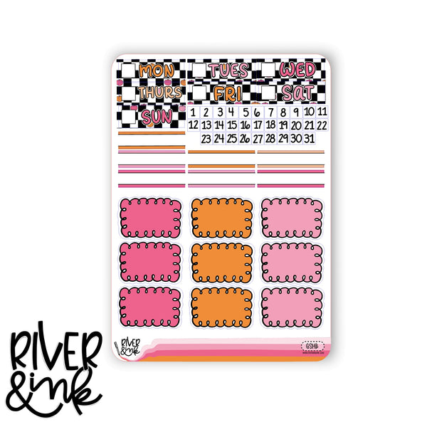 Ghoul Squad Halloween | Vertical Stickers Kit Planner Stickers