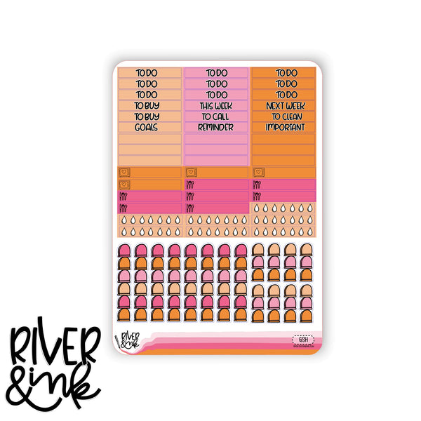 Ghoul Squad Halloween | Vertical Stickers Kit Planner Stickers