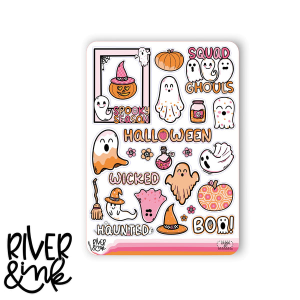 Ghoul Squad Halloween | Journaling Stickers Kit
