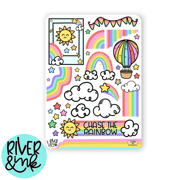 Chase The Rainbow | Journaling Stickers Kit