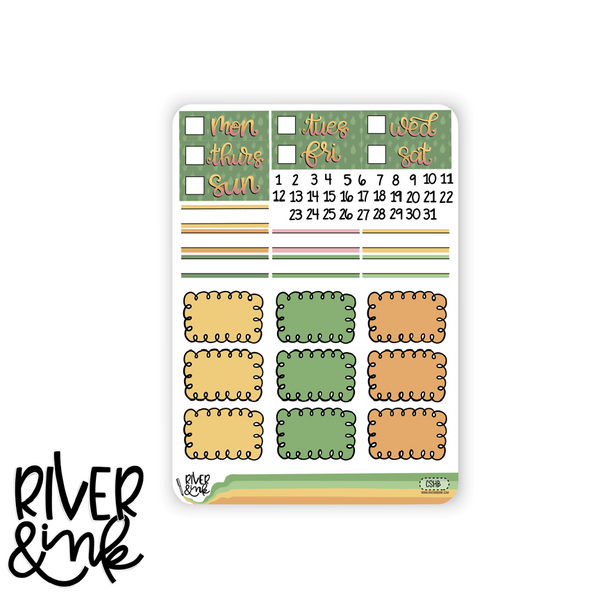Changing Seasons | Vertical Stickers Kit Planner Stickers