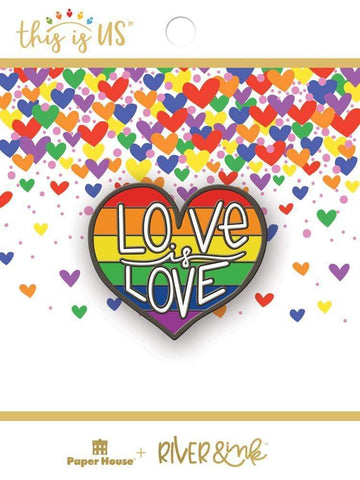 Love is Love Enamel Pin | River & Ink x PHP Collab