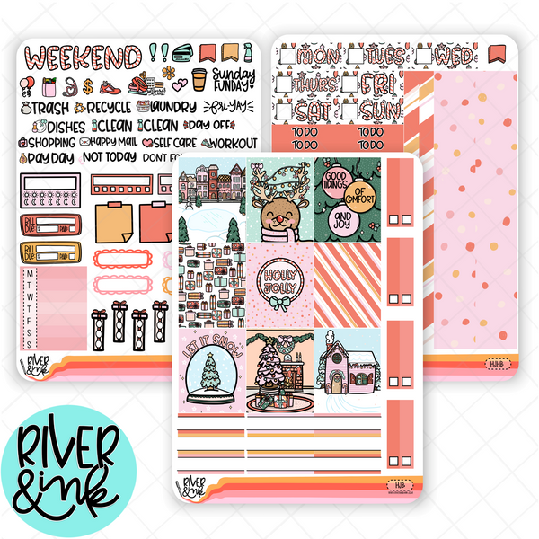 Holly Jolly Christmas | Hobonichi Cousin l Planner Stickers Kit