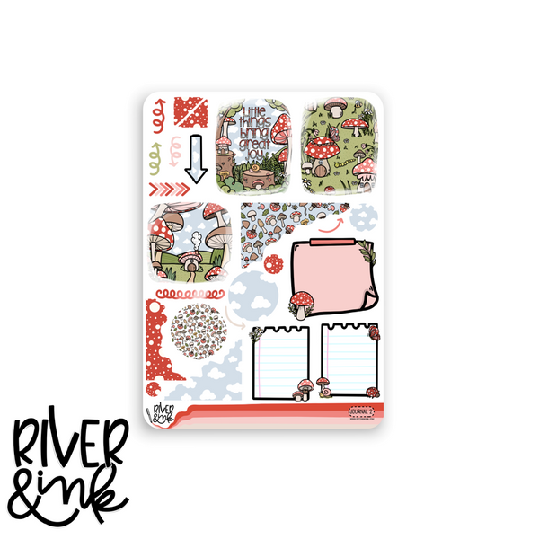 Little Mushrooms | Journaling Stickers Kit