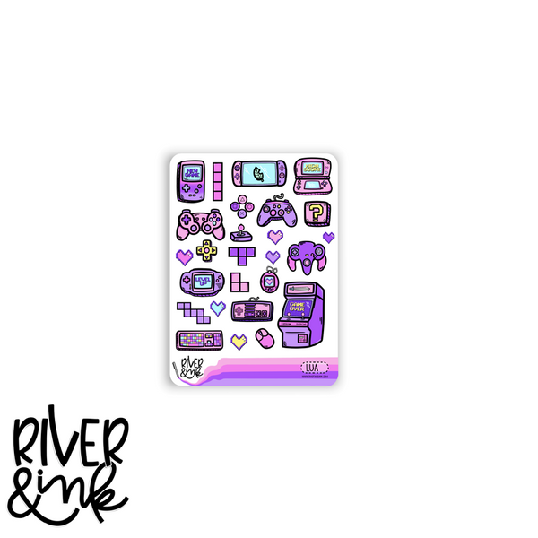 Level Up | Vertical Stickers Kit Planner Stickers