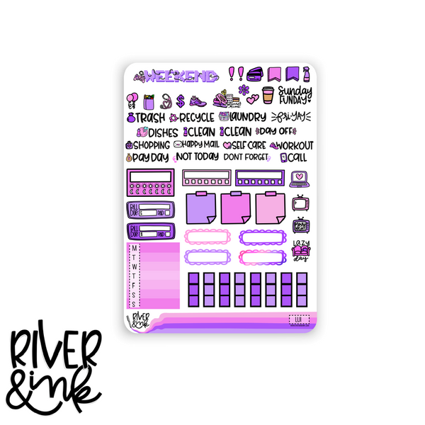 Level Up | Hobonichi Cousin l Planner Stickers Kit