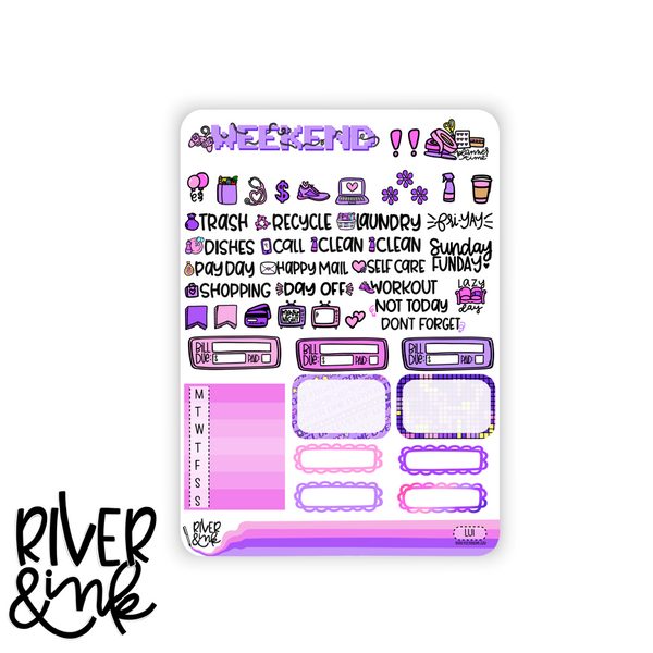 Level Up | Vertical Stickers Kit Planner Stickers