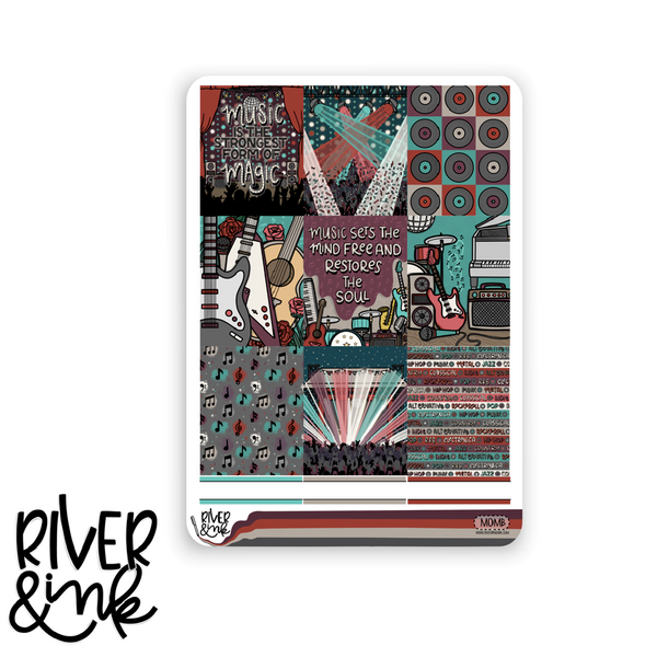 Magic of Music Concert | Vertical Stickers Kit Planner Stickers