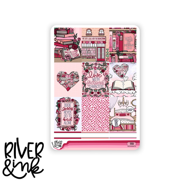 Romance Reader | Vertical Stickers Kit Planner Stickers