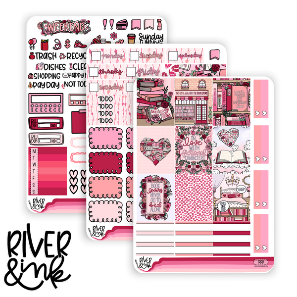 Romance Reader | Hobonichi Cousin Planner Stickers Kit