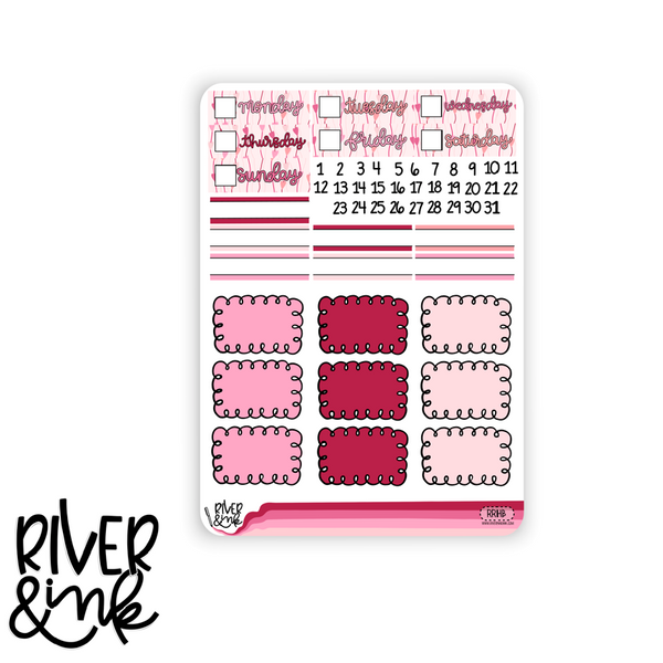 Romance Reader | Vertical Stickers Kit Planner Stickers