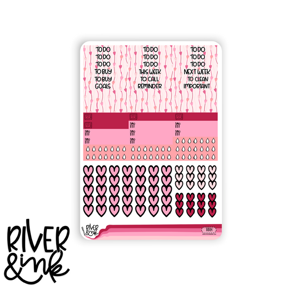 Romance Reader | Vertical Stickers Kit Planner Stickers