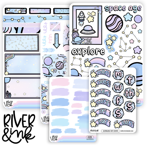 Space Age | Journaling Stickers Kit