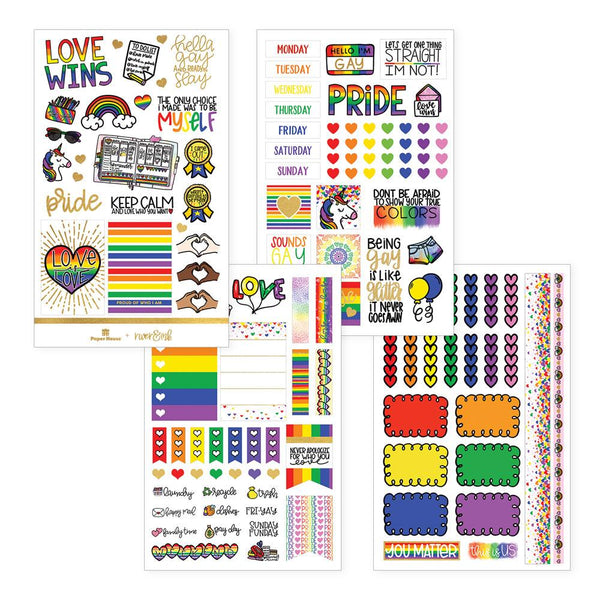 Pride Weekly Kit Sticker Book | River & Ink x PHP Collab