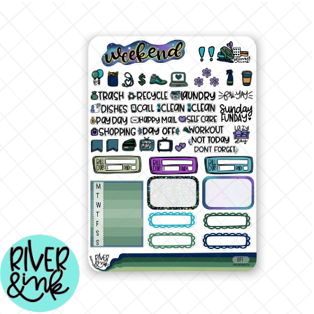Enchanted Forest | Weekly Vertical Planner Stickers Kit