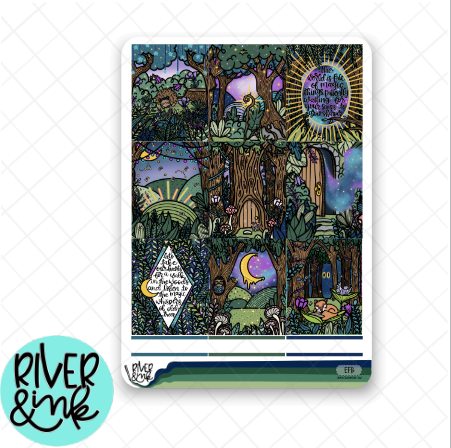 Enchanted Forest | Weekly Vertical Planner Stickers Kit