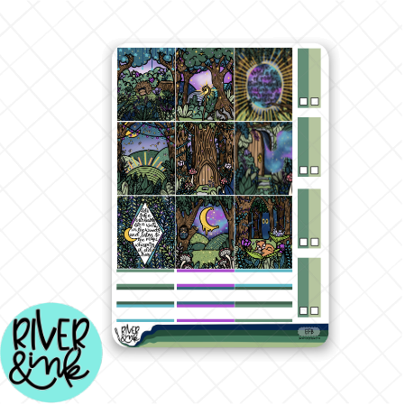 Enchanted Forest | Hobonichi Cousin l Planner Stickers Kit
