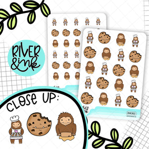 Baker Biggie Sass Planner Character | Hand Drawn Planner Stickers