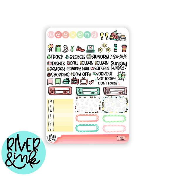 Bakers Dozen | Vertical Stickers Kit Planner Stickers