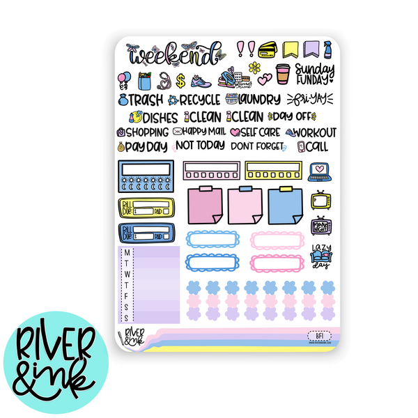 Butterfly Flutter | Hobonichi Cousin l Planner Stickers Kit