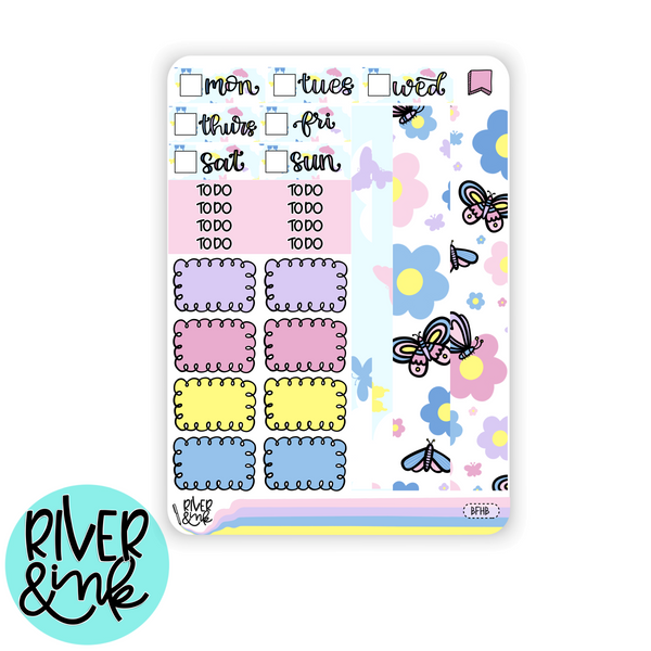 Butterfly Flutter | Hobonichi Cousin l Planner Stickers Kit