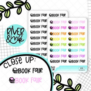 Book Fair | Hand Lettered Planner Stickers