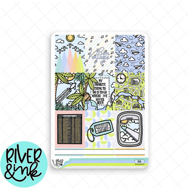 Bon Voyage | Weekly Vertical Planner Stickers Kit